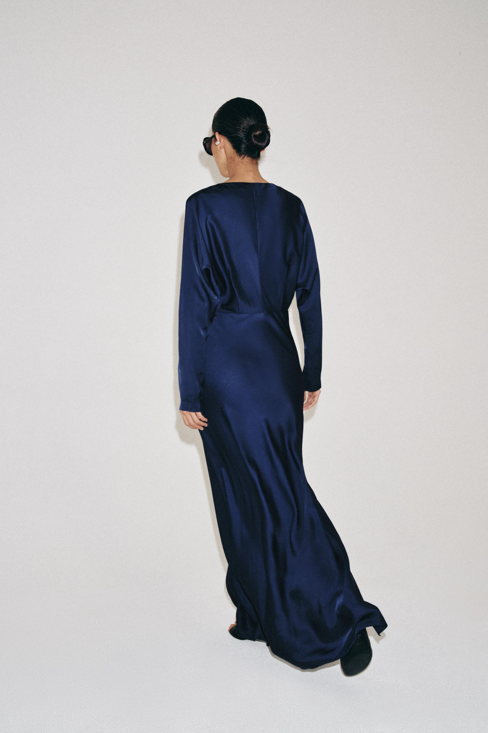 ZW COLLECTION SATIN EFFECT MAXI DRESS